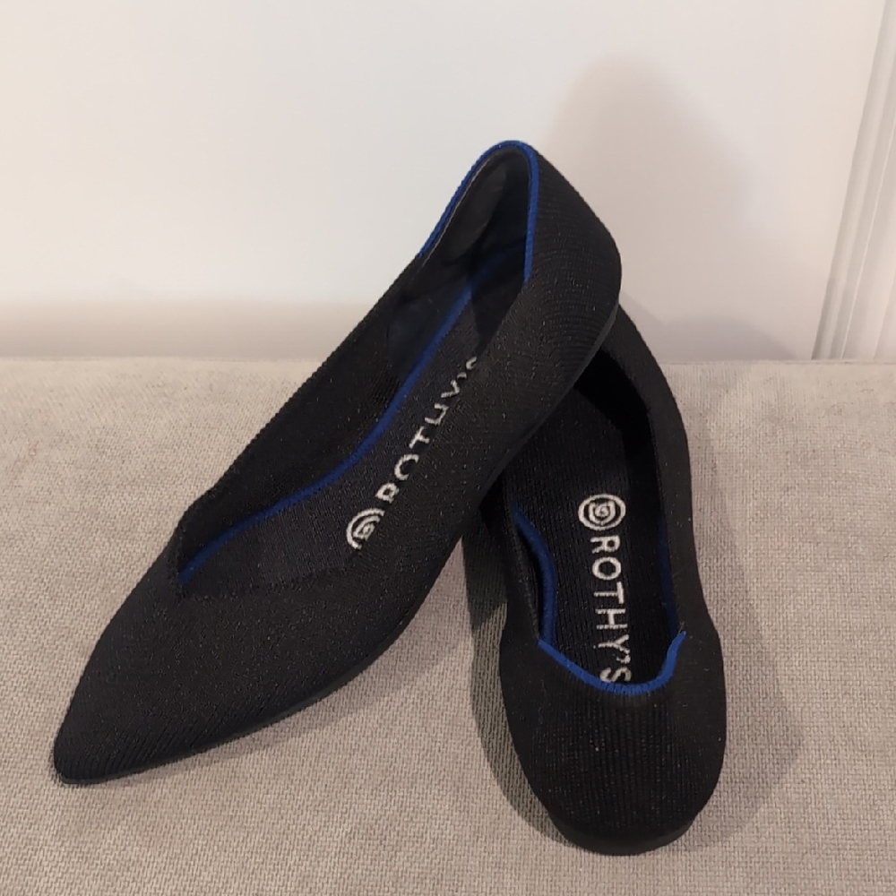 Rothy's The Point Flats Black